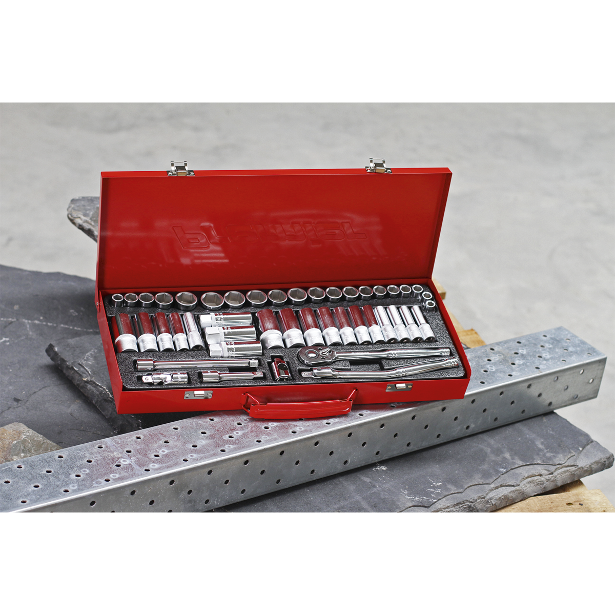 Metric/Imperial Socket Set 3/8"Sq Drive 45pc AK692