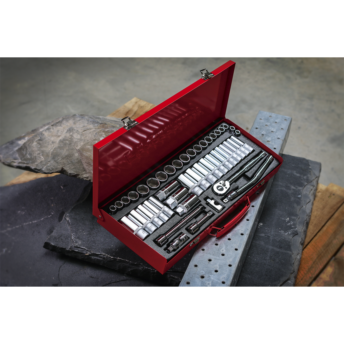 Metric/Imperial Socket Set 3/8"Sq Drive 45pc AK692