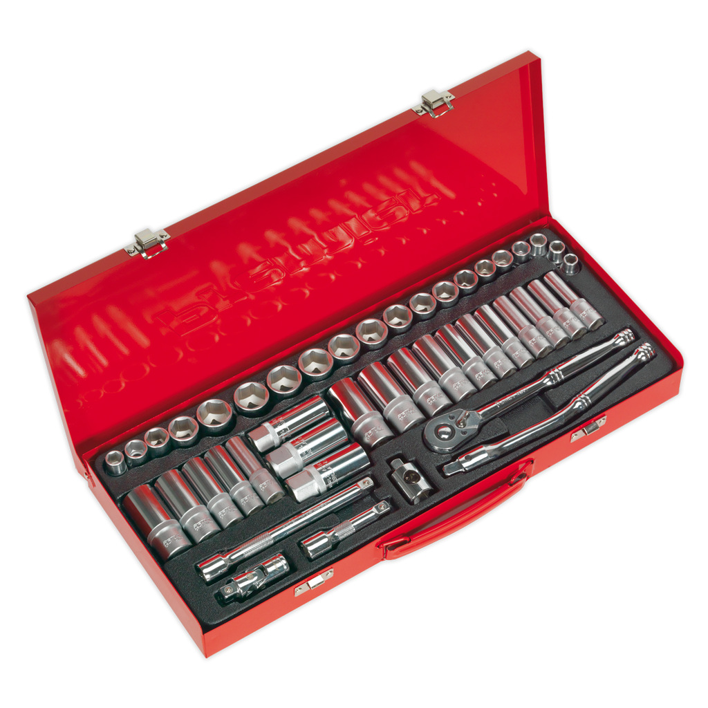 Topchest & Rollcab Combination 10 Drawer with 148pc Tool Kit - Red APCOMBOBBTK55