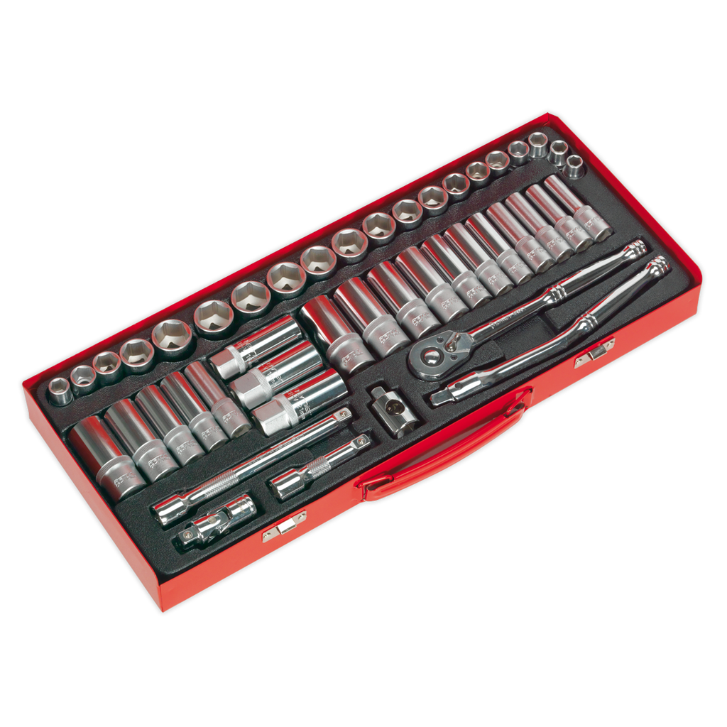 Metric/Imperial Socket Set 3/8"Sq Drive 45pc AK692