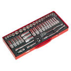 Metric/Imperial Socket Set 3/8"Sq Drive 45pc AK692