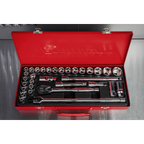 Metric/Imperial Socket Set 1/2"Sq Drive 32pc AK693