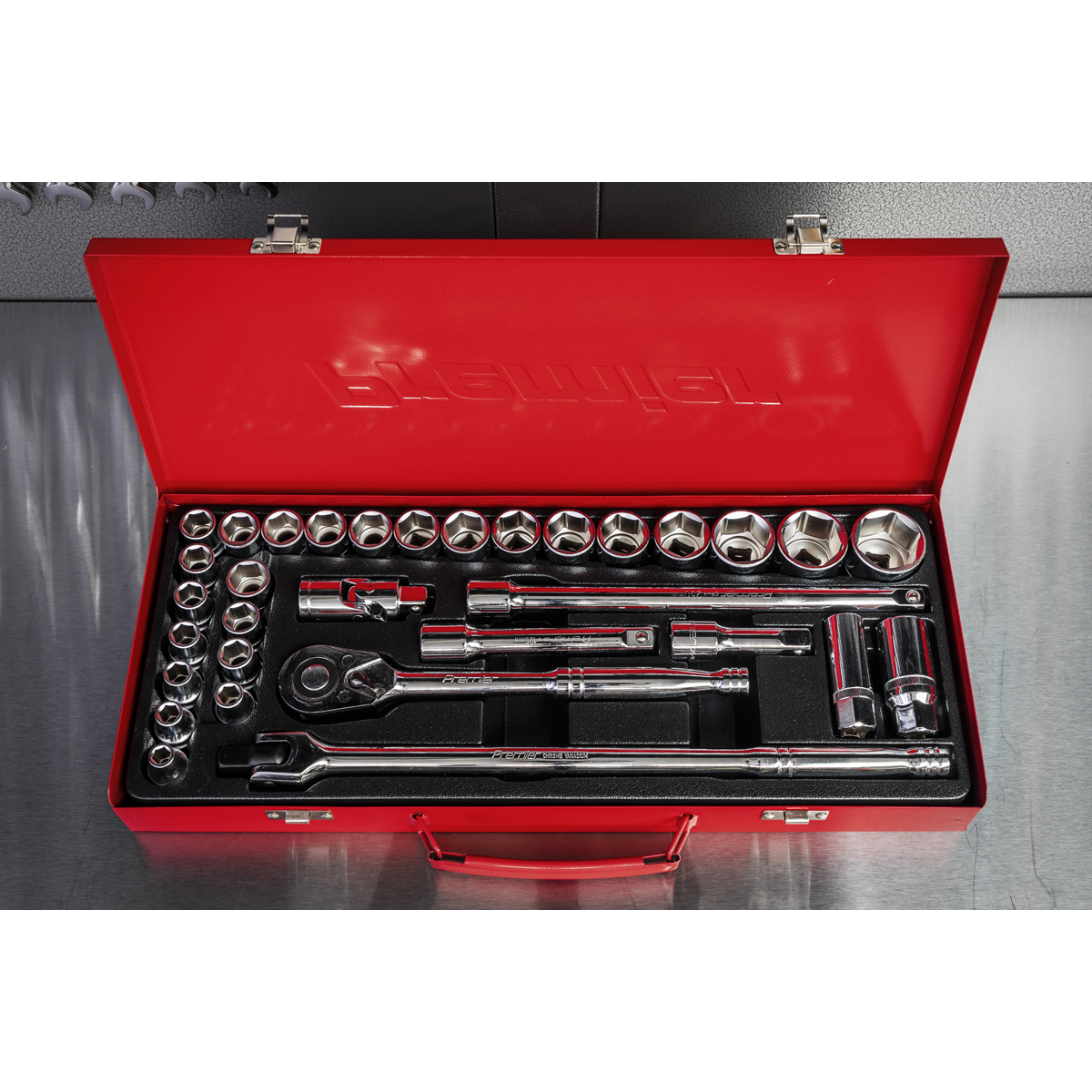 Metric/Imperial Socket Set 1/2"Sq Drive 32pc AK693