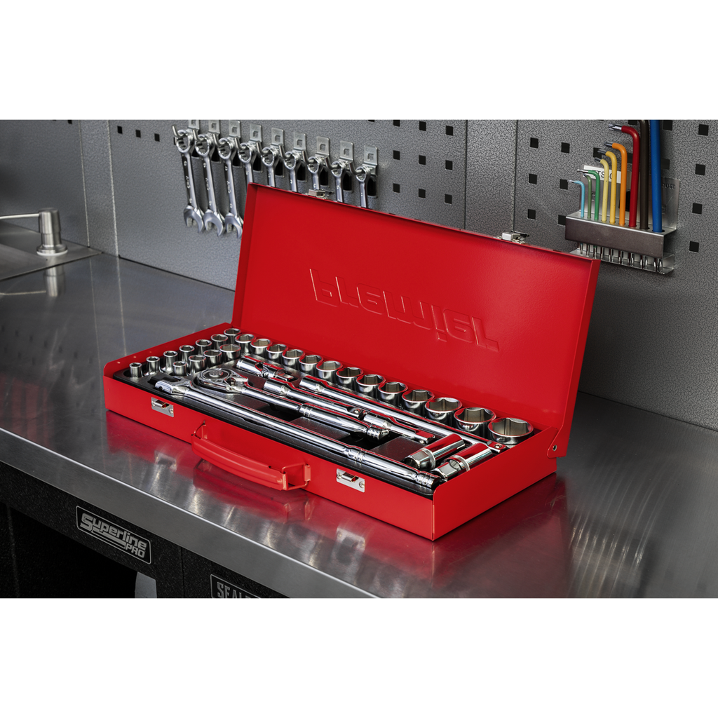 Metric/Imperial Socket Set 1/2"Sq Drive 32pc AK693