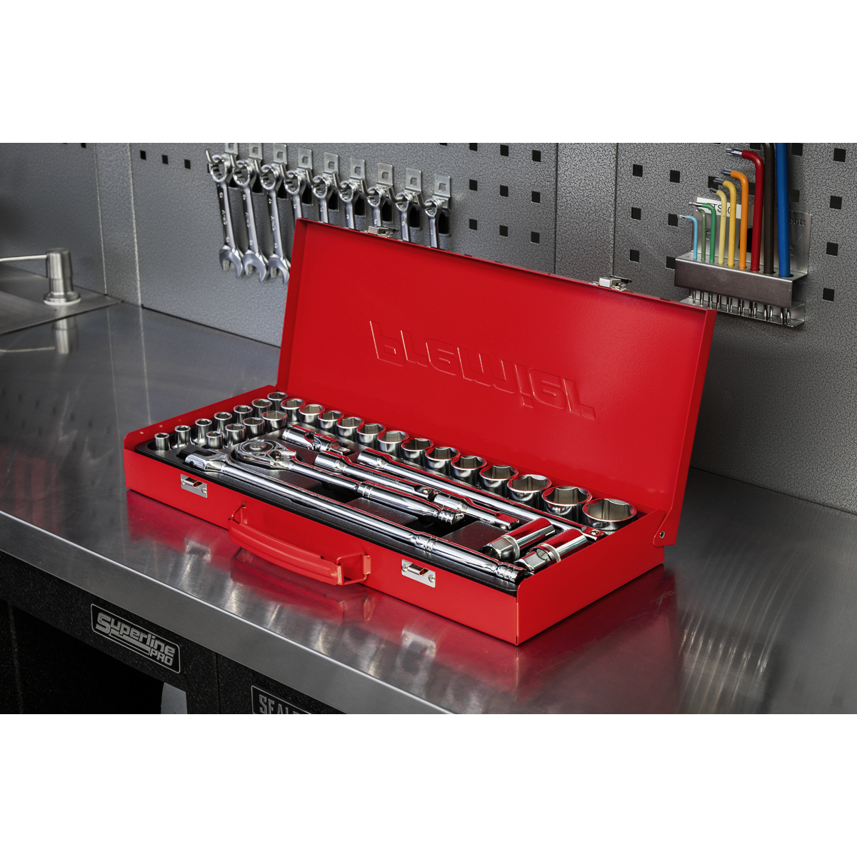 Metric/Imperial Socket Set 1/2"Sq Drive 32pc AK693