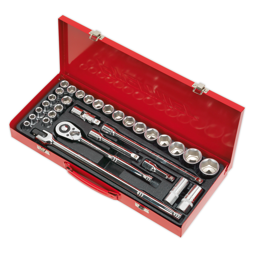 Metric/Imperial Socket Set 1/2"Sq Drive 32pc AK693