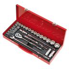 Metric/Imperial Socket Set 1/2"Sq Drive 32pc AK693