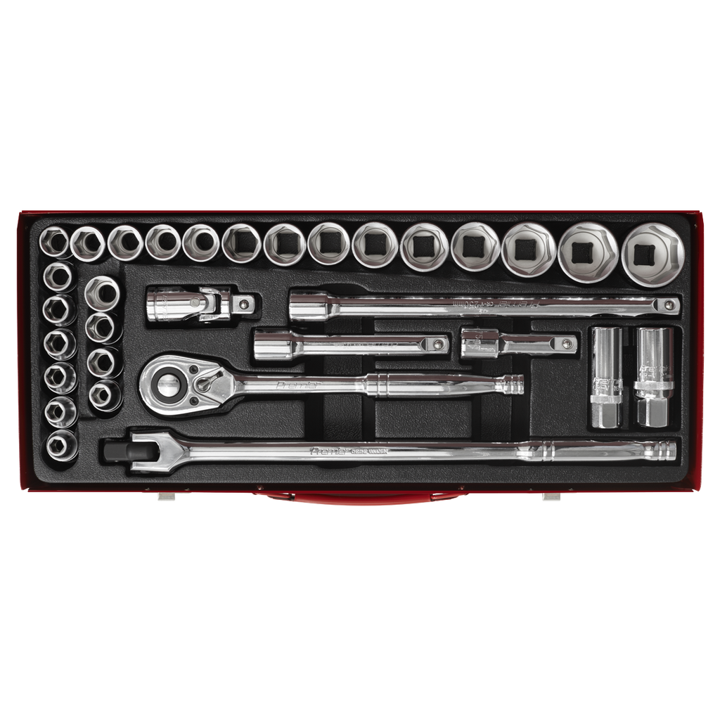 Metric/Imperial Socket Set 1/2"Sq Drive 32pc AK693