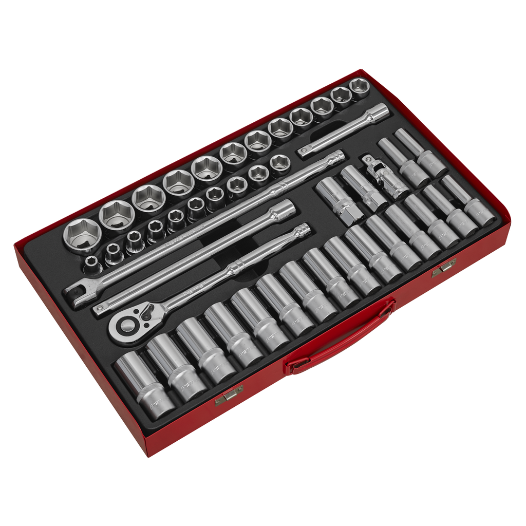 Socket Set 1/2"Sq Drive 46pc AK6941