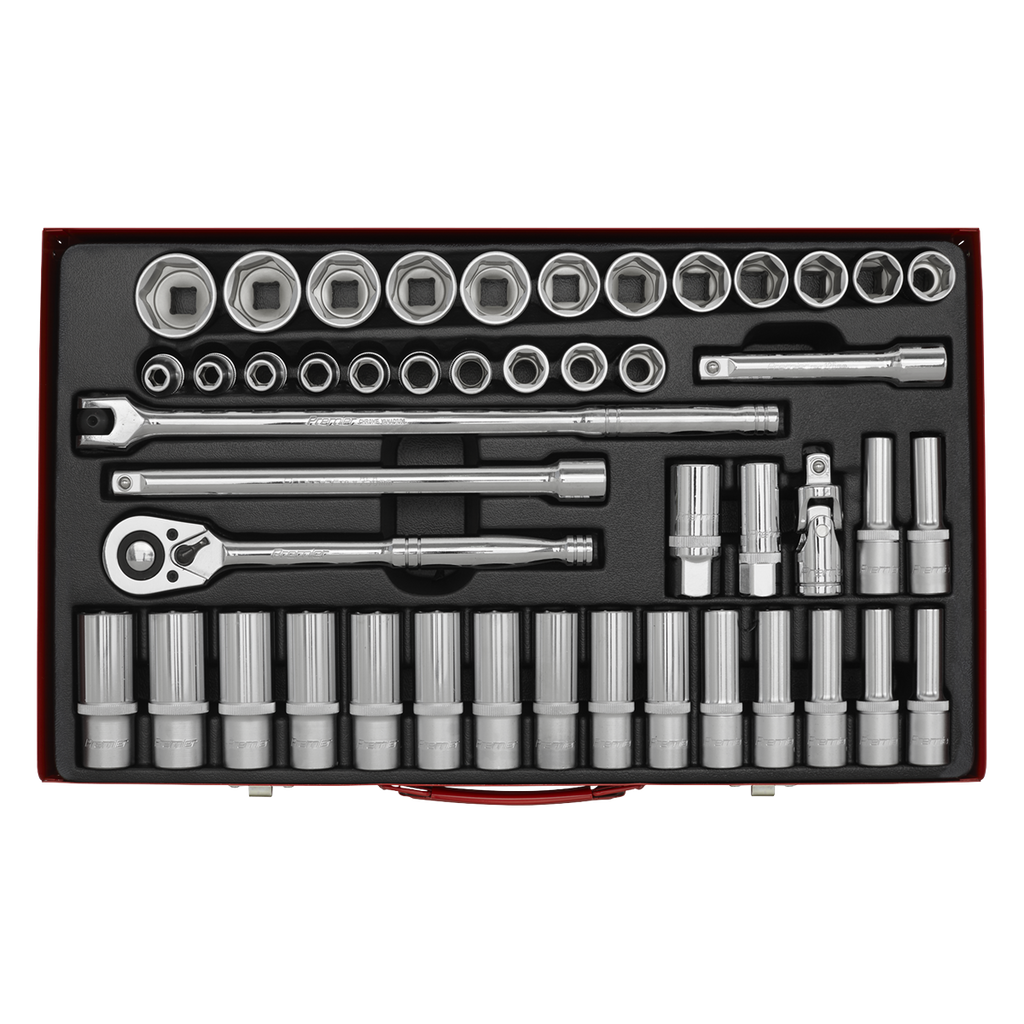 Socket Set 1/2"Sq Drive 46pc AK6941