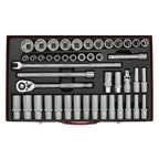 Socket Set 1/2"Sq Drive 46pc AK6941