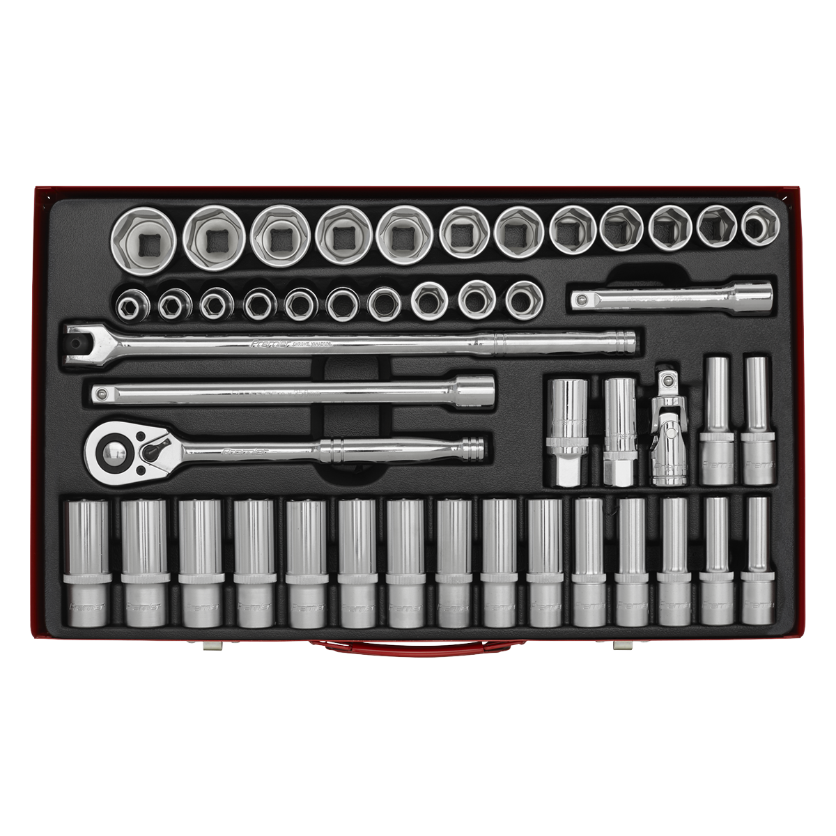 Socket Set 1/2"Sq Drive 46pc AK6941