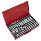 Socket Set 3/8" & 1/2"Sq Drive 50pc AK6942