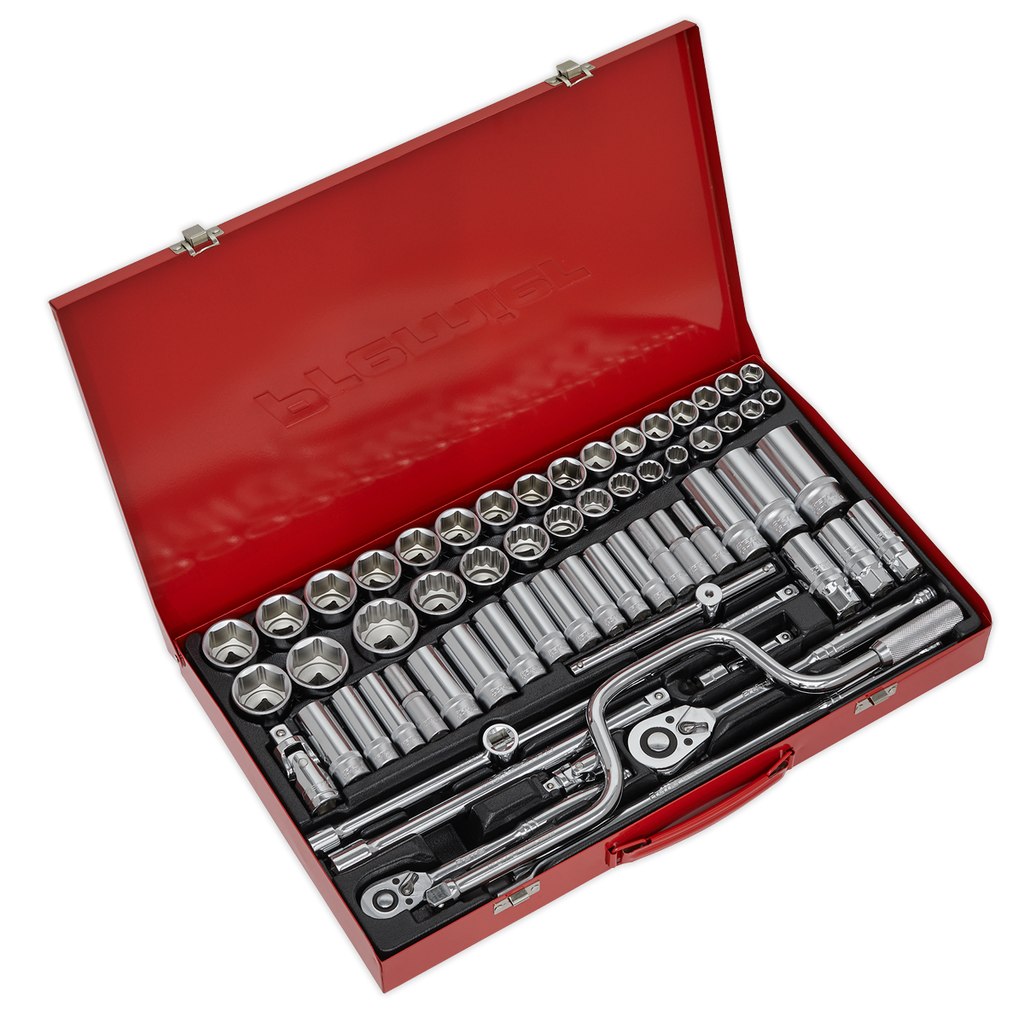 Metric/Imperial/Whitworth Socket Set 3/8" & 1/2"Sq Drive 64pc AK694
