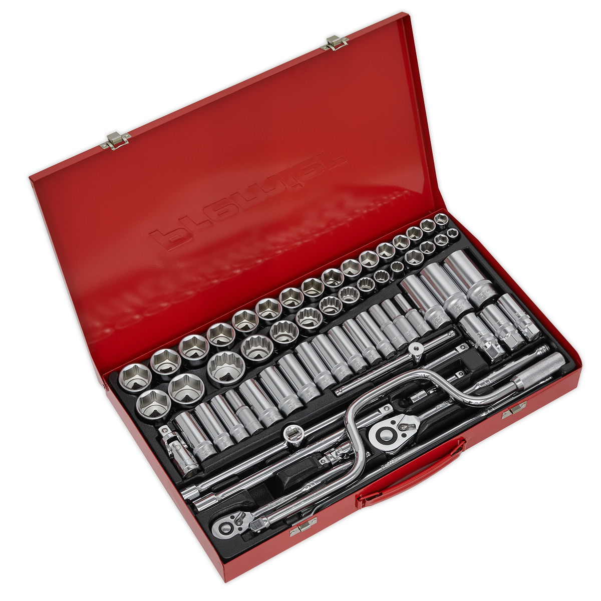 Metric/Imperial/Whitworth Socket Set 3/8" & 1/2"Sq Drive 64pc AK694