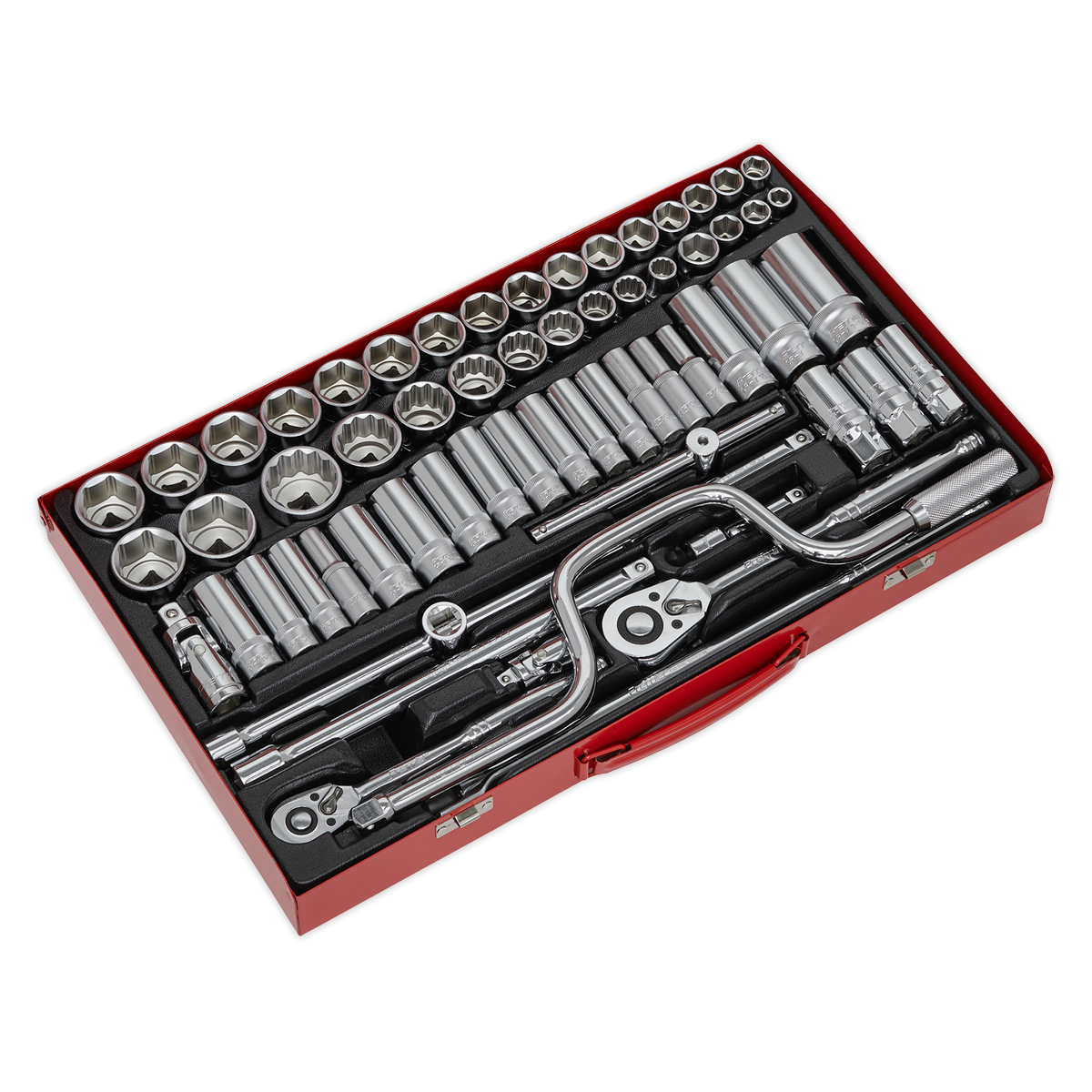 Metric/Imperial/Whitworth Socket Set 3/8" & 1/2"Sq Drive 64pc AK694