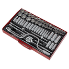 Metric/Imperial/Whitworth Socket Set 3/8" & 1/2"Sq Drive 64pc AK694