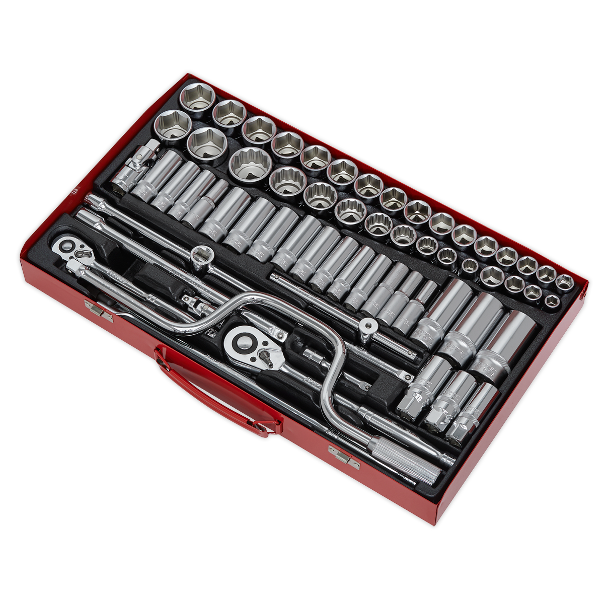 Metric/Imperial/Whitworth Socket Set 3/8" & 1/2"Sq Drive 64pc AK694