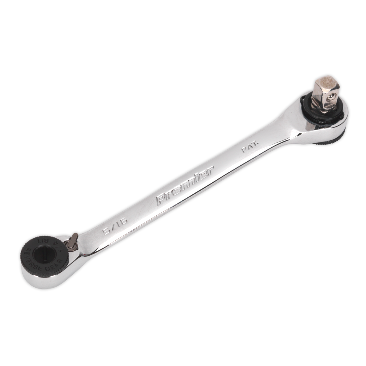 Ratchet Spanner 1/4"Hex x 5/16"Hex Drive with 1/4"Sq Drive Adaptor AK6967