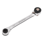 Ratchet Spanner 1/4"Hex x 5/16"Hex Drive with 1/4"Sq Drive Adaptor AK6967