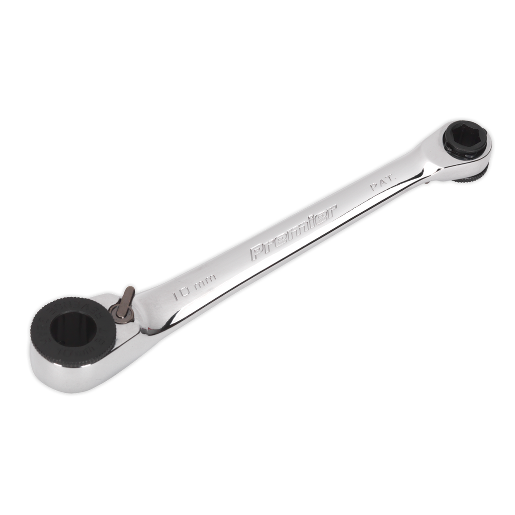 Reversible Ratchet Spanner 1/4"Hex x 10mm Hex AK6968