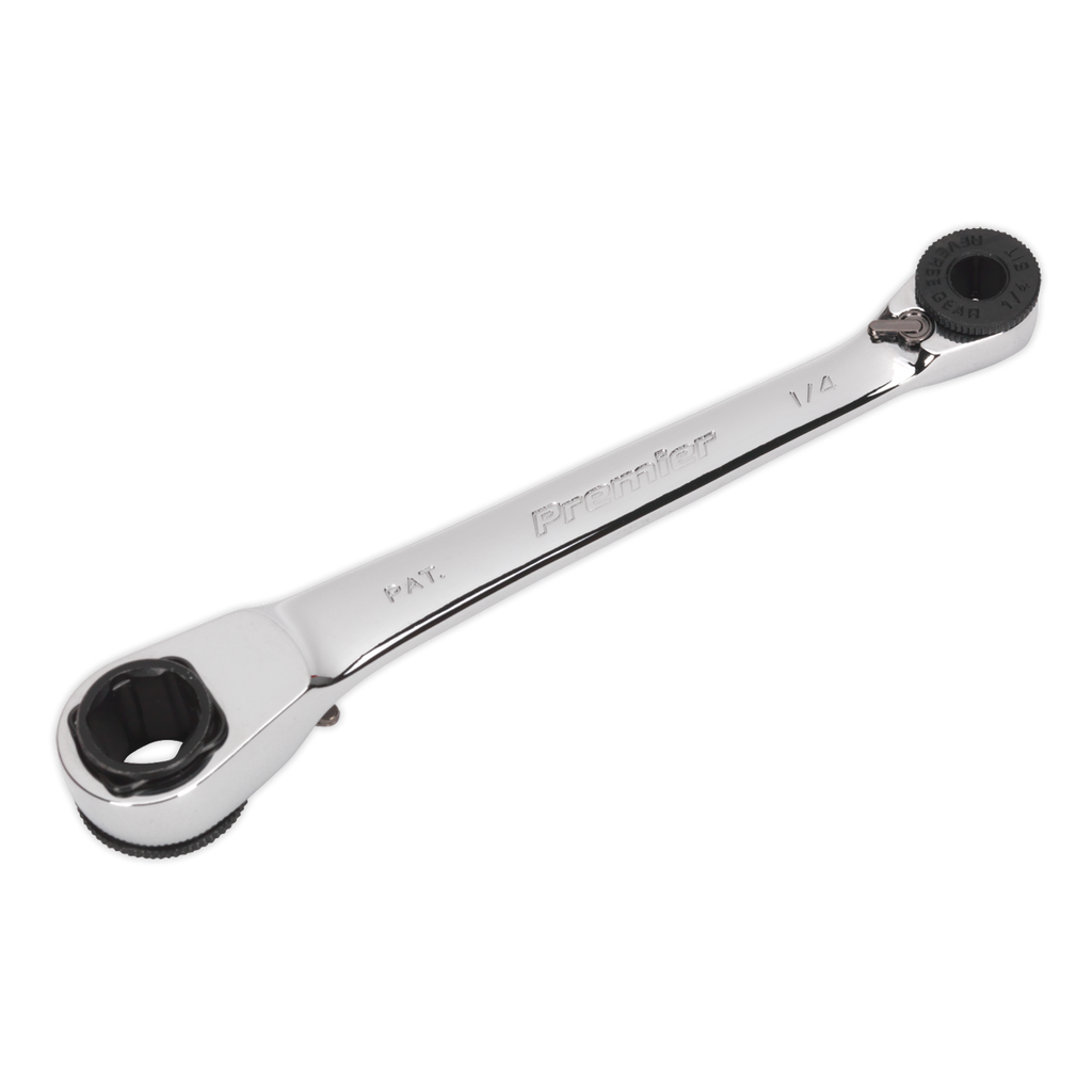Reversible Ratchet Spanner 1/4"Hex x 10mm Hex AK6968