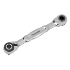 Micro Ratchet Bit Driver & Wrench 1/4"Sq & 1/4"Hex Drive AK6972
