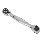 Micro Ratchet Bit Driver & Wrench 1/4"Sq & 1/4"Hex Drive AK6972