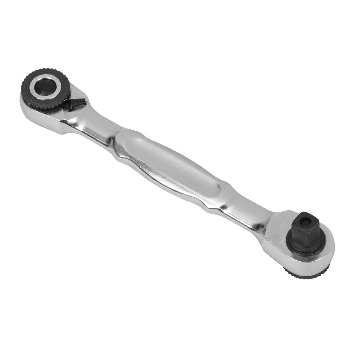 Micro Ratchet Bit Driver & Wrench 1/4"Sq & 1/4"Hex Drive AK6972