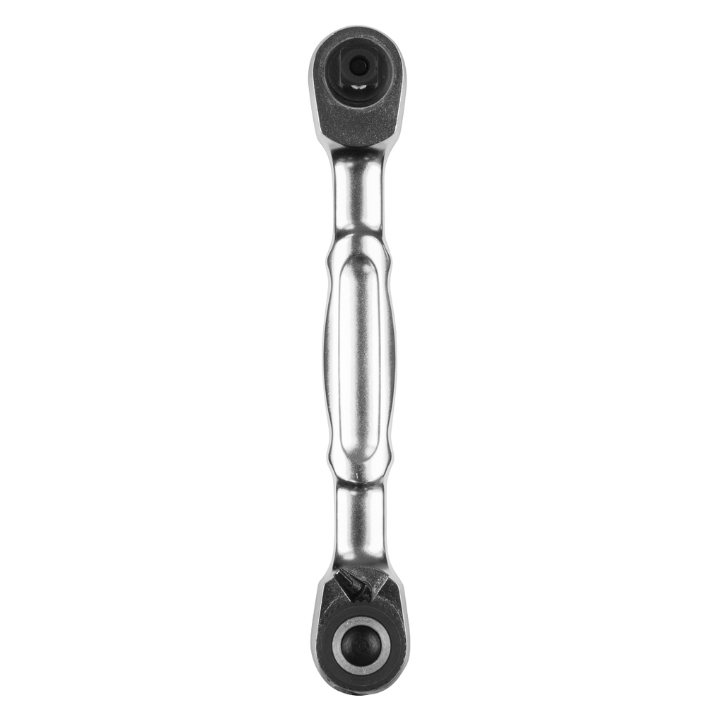 Micro Ratchet Bit Driver & Wrench 1/4"Sq & 1/4"Hex Drive AK6972