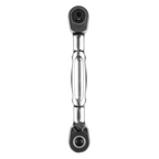Micro Ratchet Bit Driver & Wrench 1/4"Sq & 1/4"Hex Drive AK6972