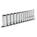 Total Drive® Deep Socket Set 1/4"Sq Drive 13pc AK69813D