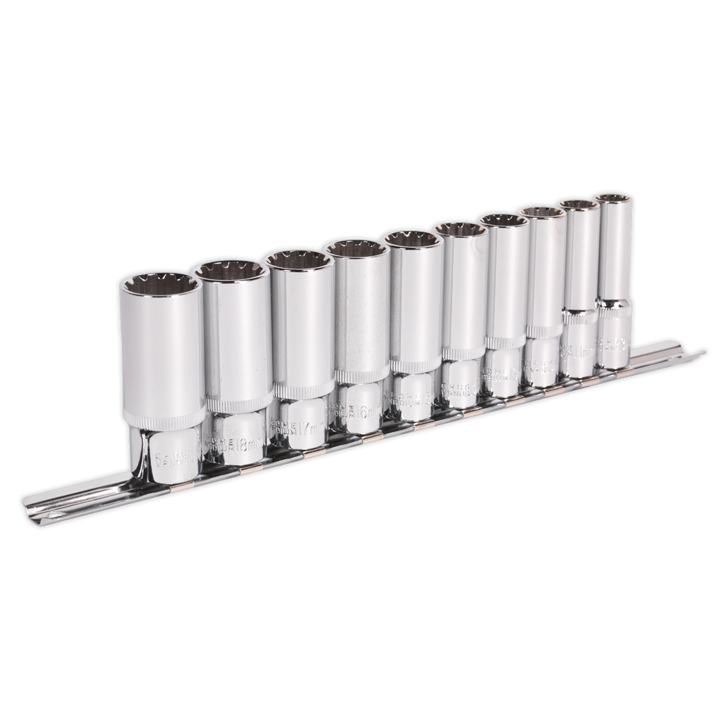Total Drive® Deep Socket Set 3/8"Sq Drive 10pc AK69910D