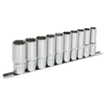 Total Drive® Deep Socket Set 1/2"Sq Drive 10pc AK70610D