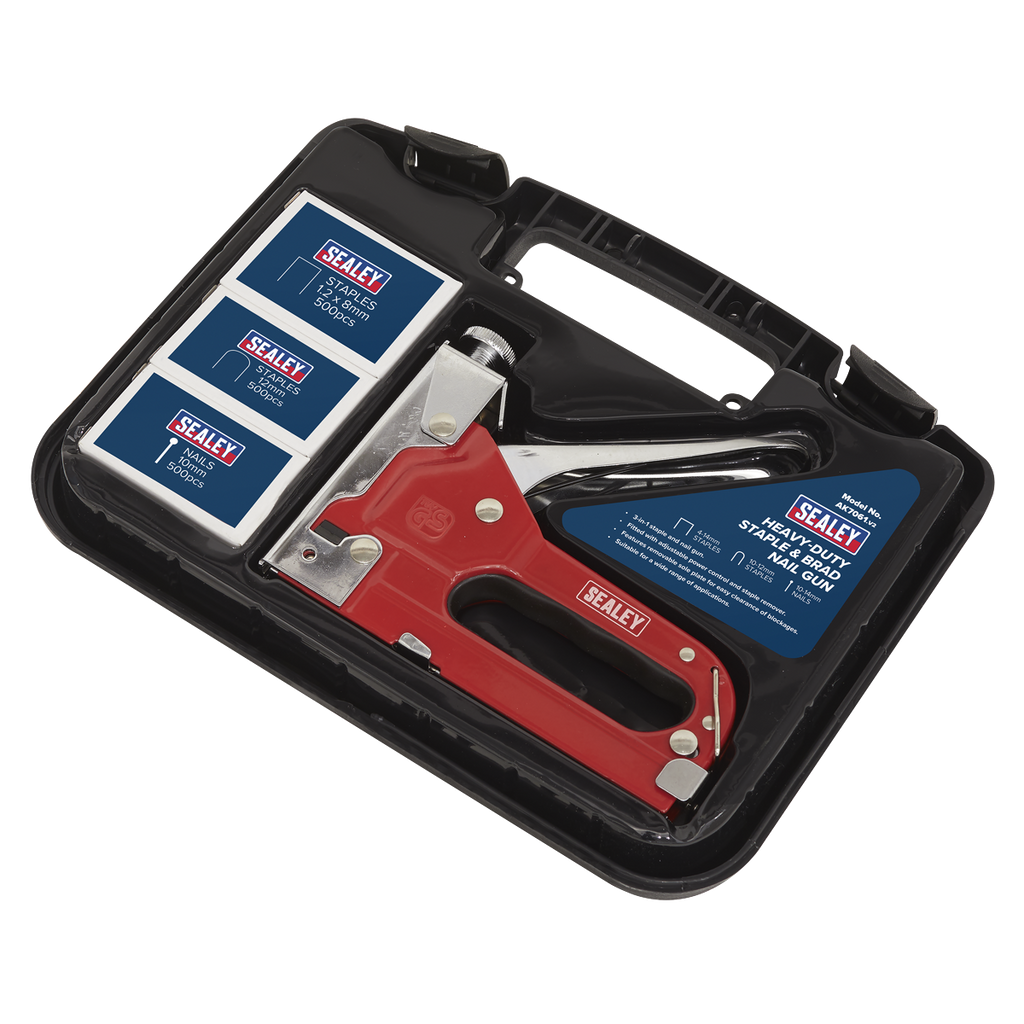 Heavy-Duty Staple & Brad Nail Gun AK7061