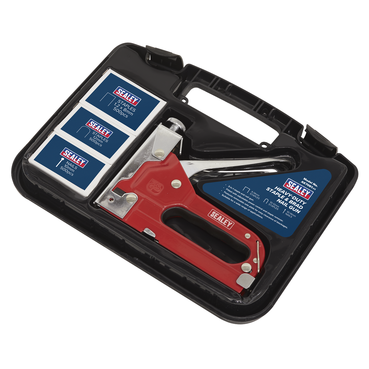 Heavy-Duty Staple & Brad Nail Gun AK7061