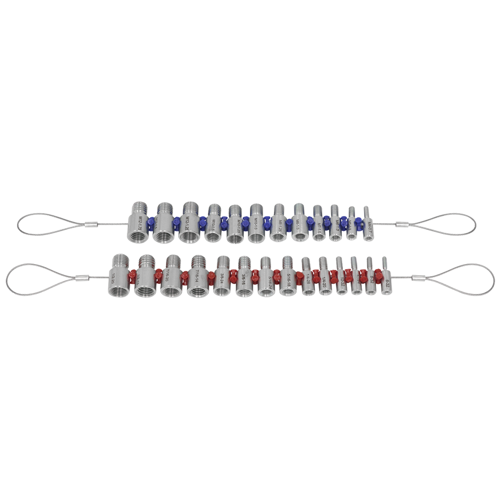 Metric/Imperial Nut & Bolt Thread Checker 26pc AK70NBC