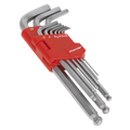 Long Ball-End Hex Key Set 9pc AK7139