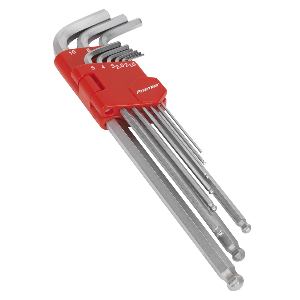 Extra-Long Ball-End Hex Key Set 9pc AK7140