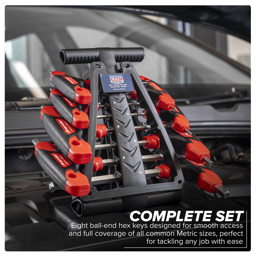 T-Handle Ball-End Hex Key Set 8pc AK7144