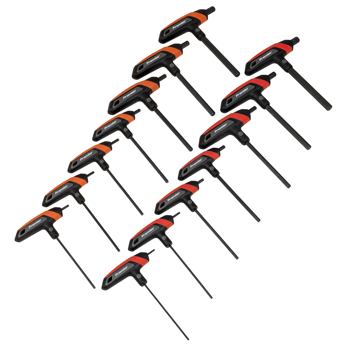 Metric/Imperial T-Handle Hex Key Set 14pc AK7149