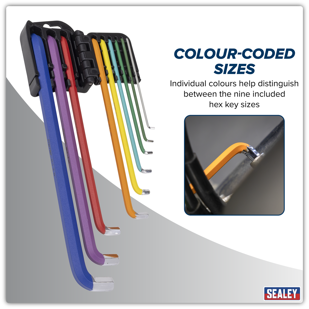 Extra-Long Stubby Element Hex Key Set 9pc AK71740