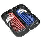 Long Anti-Slip TRX-Star* & Ball-End Hex Key Set 18pc AK7176