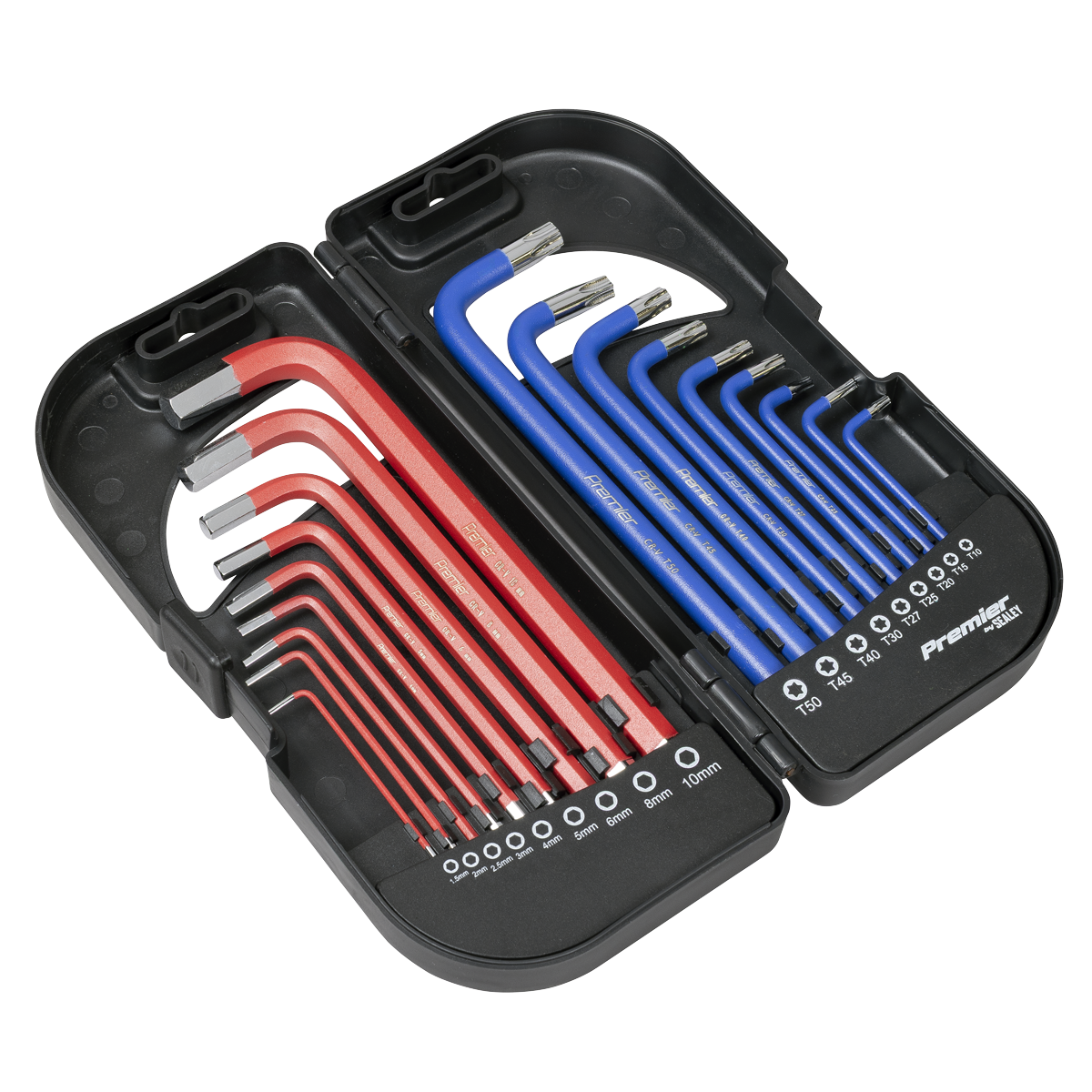 Long Anti-Slip TRX-Star* & Ball-End Hex Key Set 18pc AK7176
