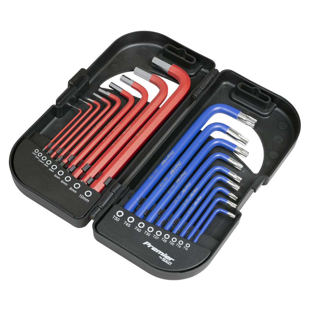 Long Anti-Slip TRX-Star* & Ball-End Hex Key Set 18pc AK7176