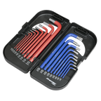 Long Anti-Slip TRX-Star* & Ball-End Hex Key Set 18pc AK7176