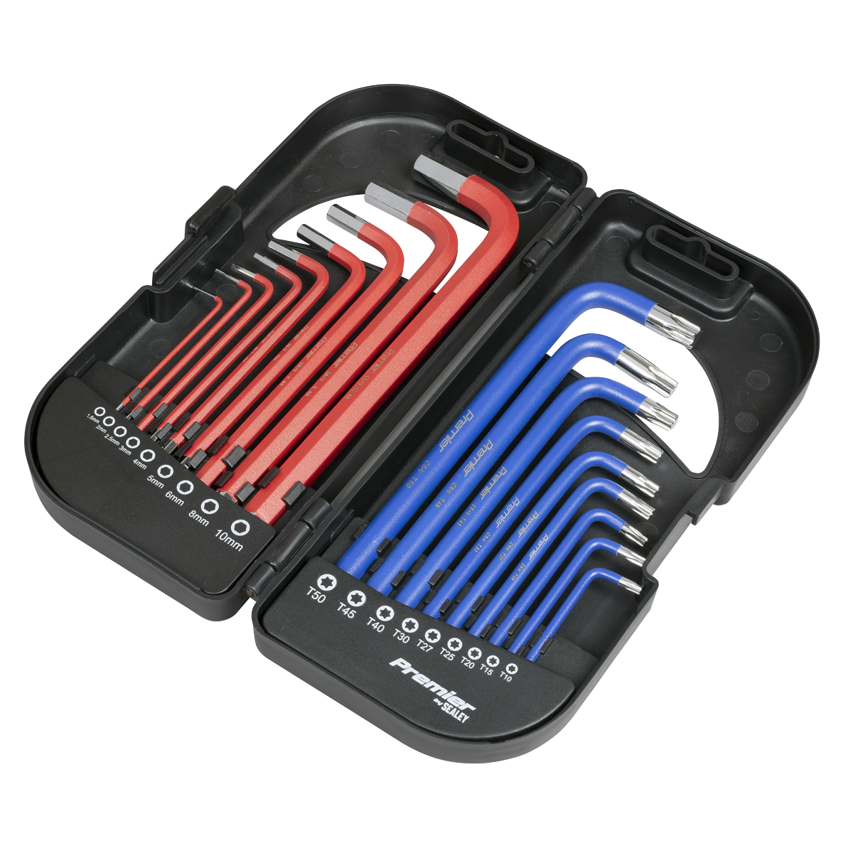 Long Anti-Slip TRX-Star* & Ball-End Hex Key Set 18pc AK7176