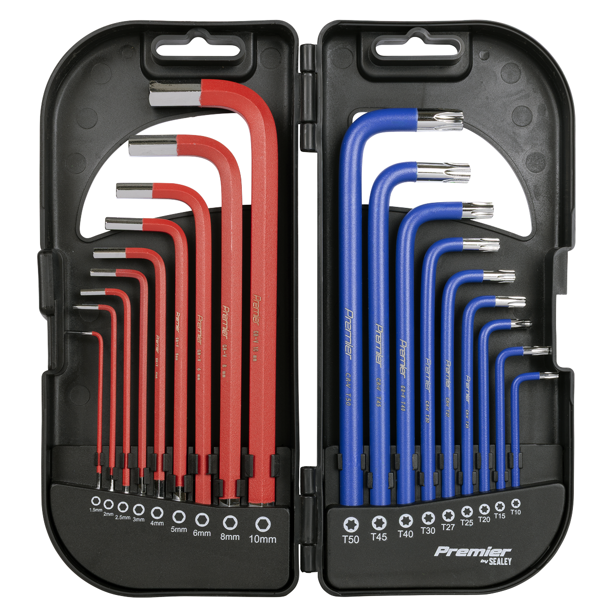 Long Anti-Slip TRX-Star* & Ball-End Hex Key Set 18pc AK7176