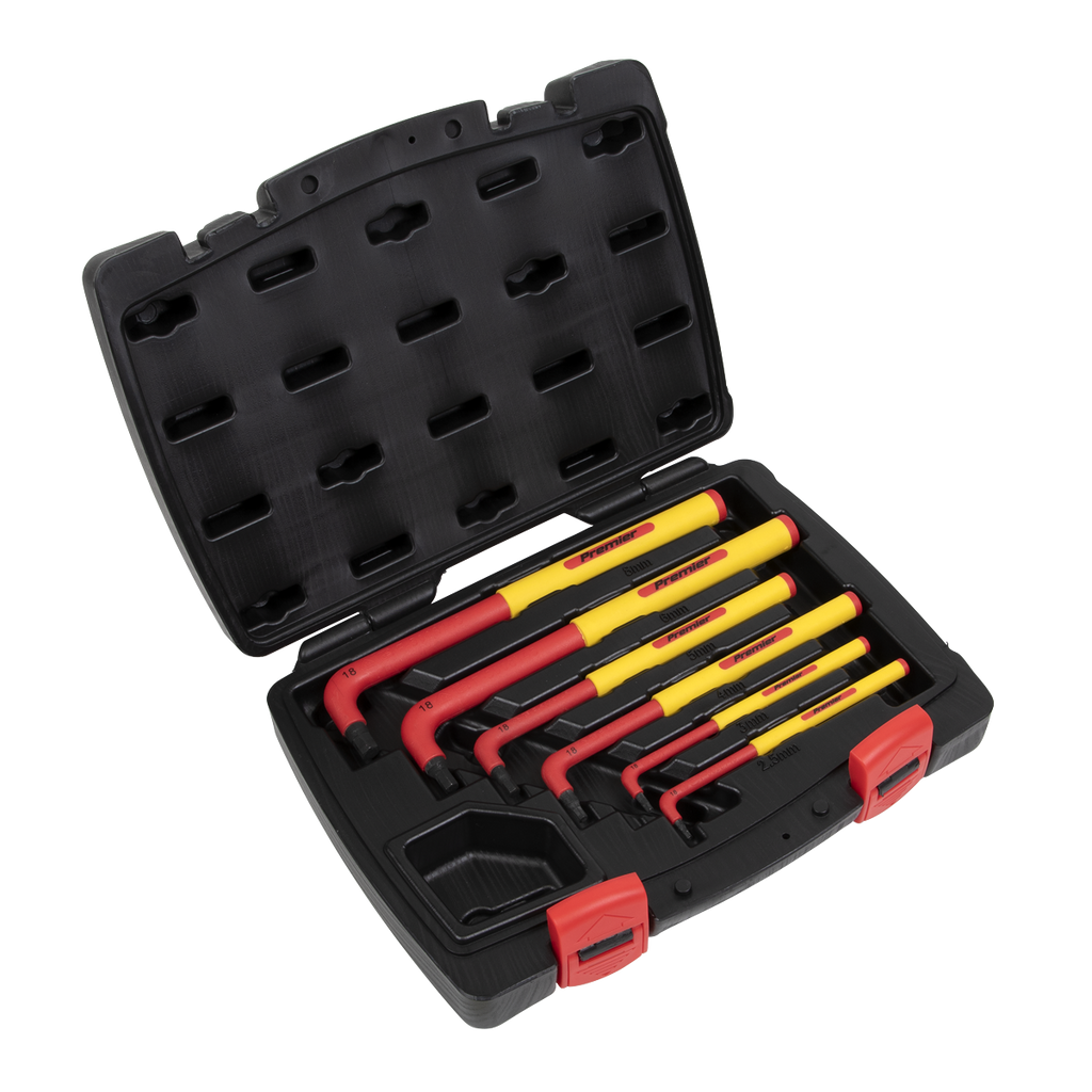 Extra-Long Hex Key Set 6pc - VDE Approved AK7177