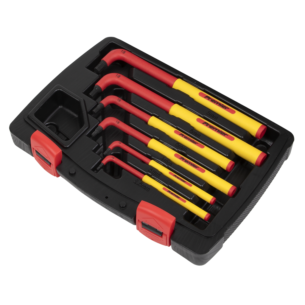 Extra-Long Hex Key Set 6pc - VDE Approved AK7177